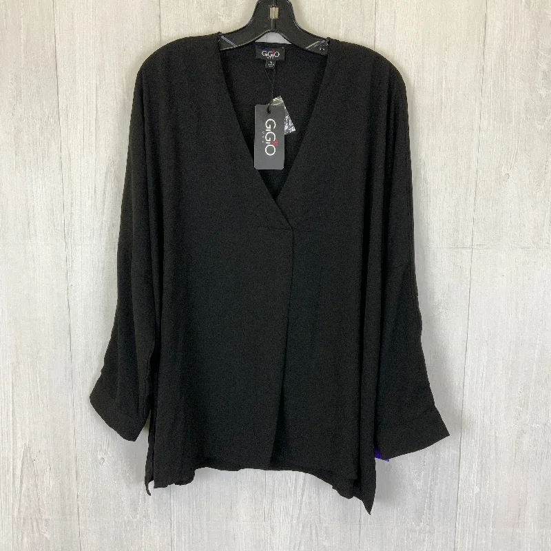 women's tops for those who want to show off their figure in a flattering wayTop Long Sleeve By Gigio In Black, Size: M