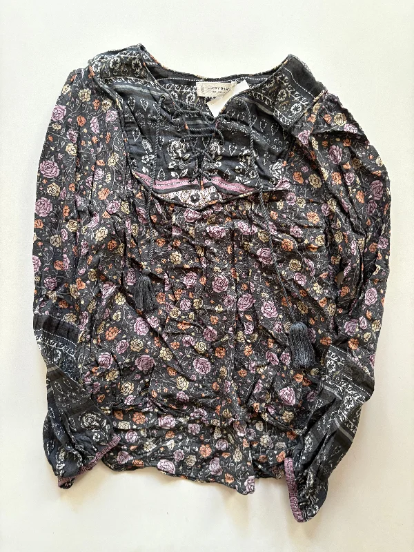 women's tops for those who want to wear pieces that are both comfortable and stylishTop Long Sleeve By Lucky Brand In Floral Print, Size: Xs