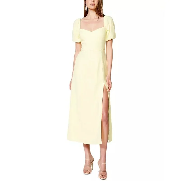 women's maxi dressesBardot Women's Jacynta Midi Dress Yellow Size Medium