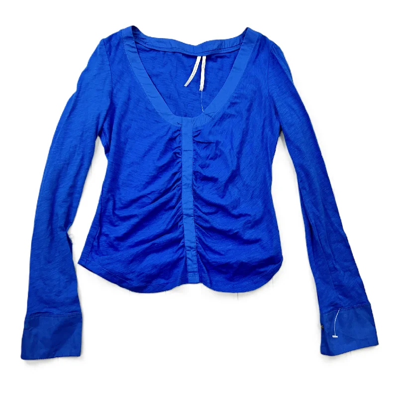 women's tops for those who want to make a fashion statementTop Long Sleeve By Anthropologie In Blue, Size: Xs