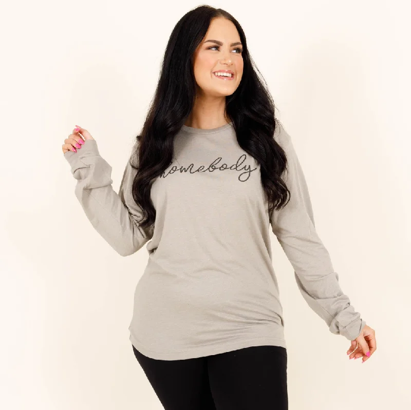 women's tops for those who want to show off their figure in a flattering wayHomebody Top, Heather Stone