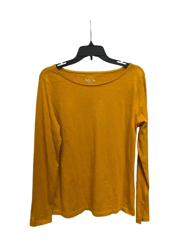 camisoles for womenTop Long Sleeve Basic By J. Crew In Yellow, Size: L