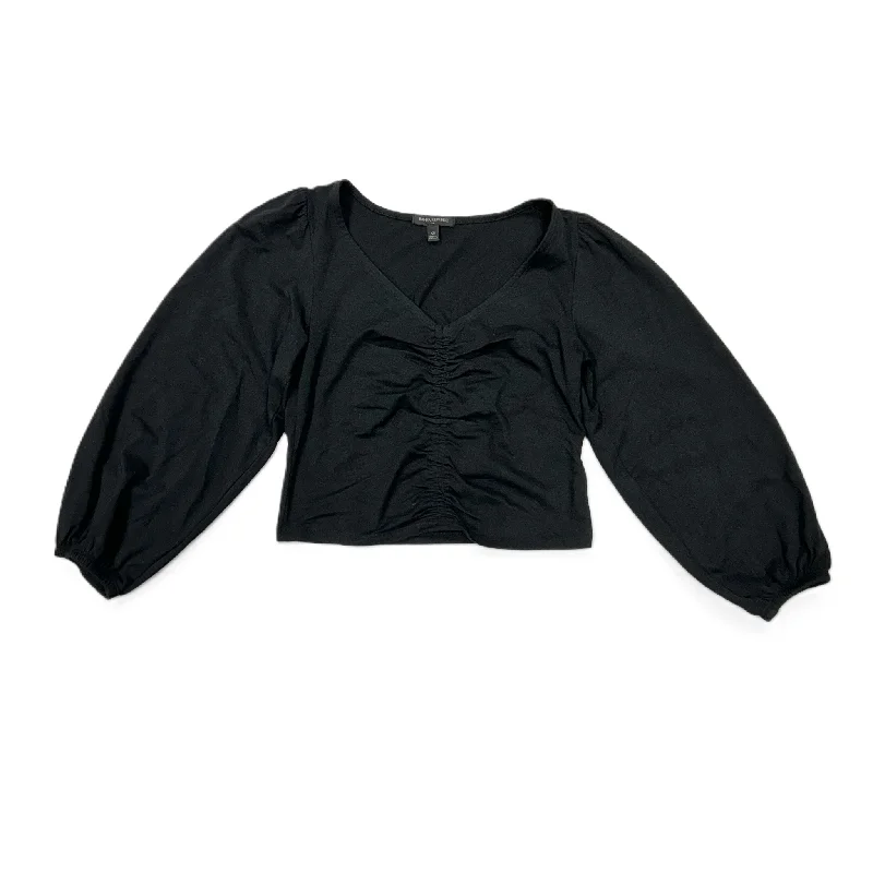 women's tops for black-tie affairsTop Long Sleeve Basic By Banana Republic In Black, Size: Xs