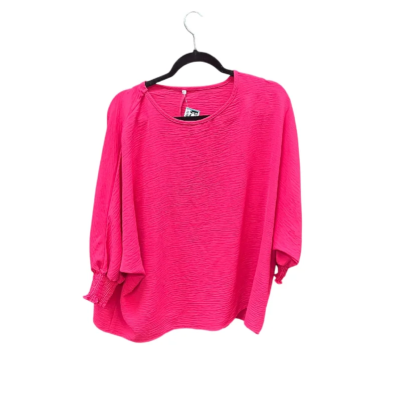 women's tops for those who want to invest in timeless piecesTop Long Sleeve By Clothes Mentor In Pink, Size: L