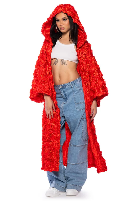 women's coats with oversized fitsMUSIC TO ME FLORAL KIMONO DUSTER