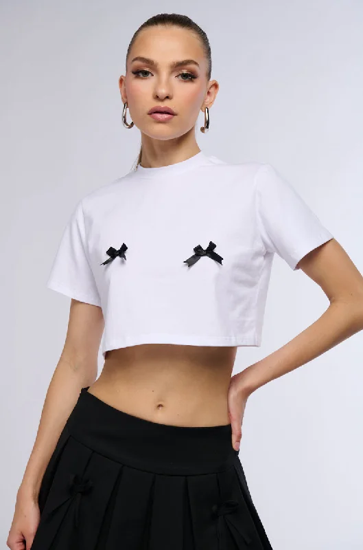 affordable women's topsALL MY LOVE TEE WITH BOW