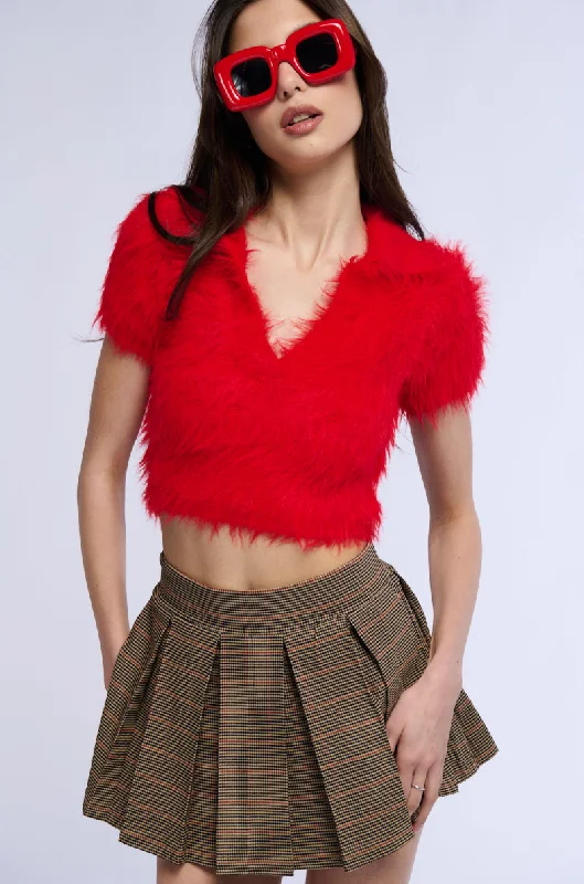 off-the-shoulder women's topsLIFE OF THE PARTY FUZZY KNIT TOP