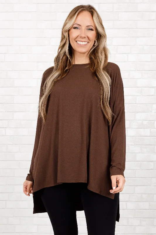 women's tops for those who want to show off their figure in a flattering wayTime Well Spent Top, Americano