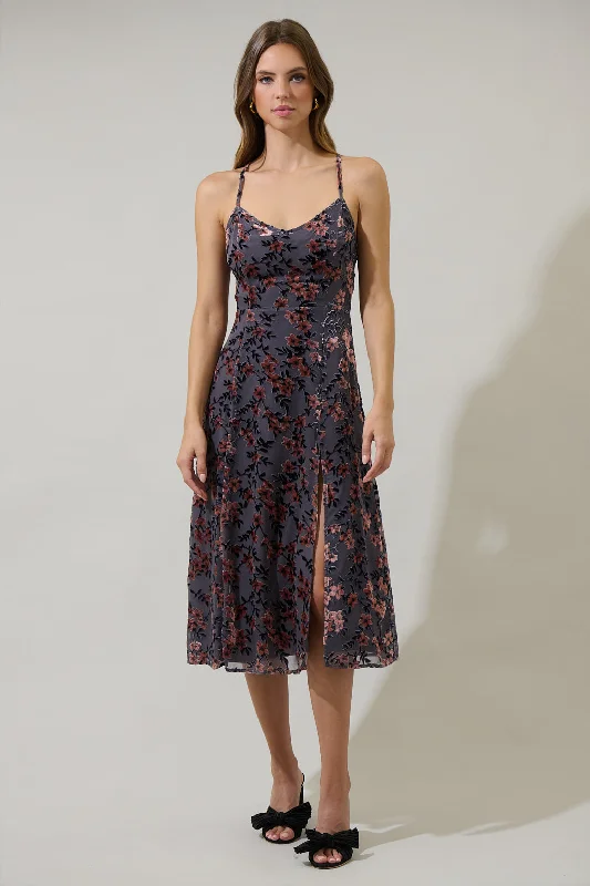 women's limited-edition dressesLiberty Floral Midnight Parting Ways Midi Dress