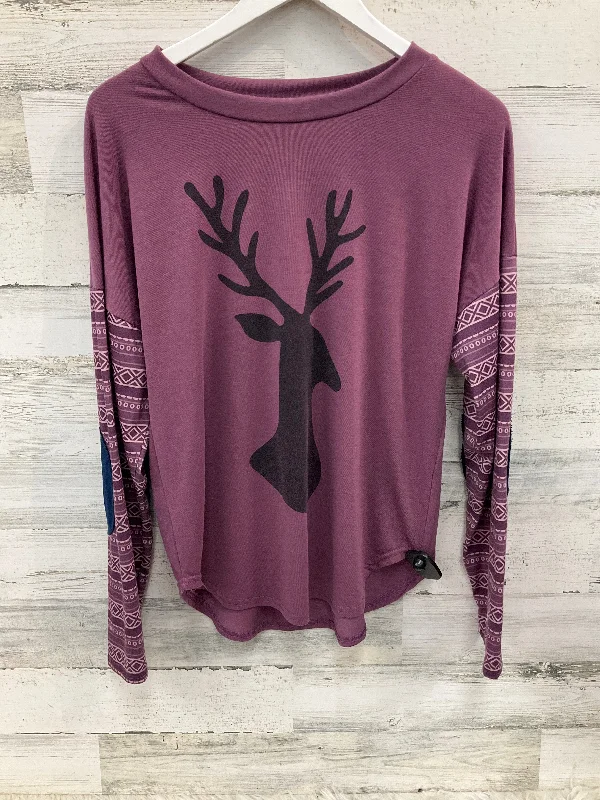 women's tops for those who believe in expressing their individuality through fashionTop Long Sleeve By Clothes Mentor In Purple, Size: M