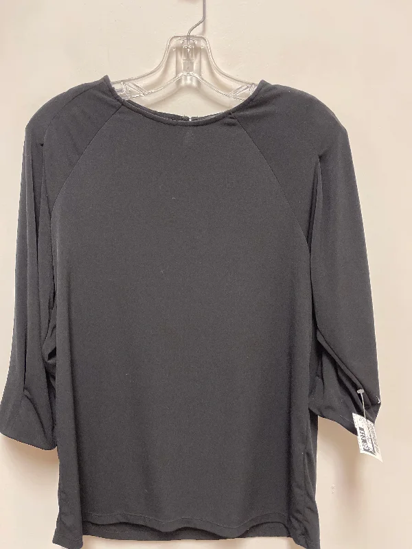 women's tops with built-in brasTop Long Sleeve By Banana Republic In Black, Size: M