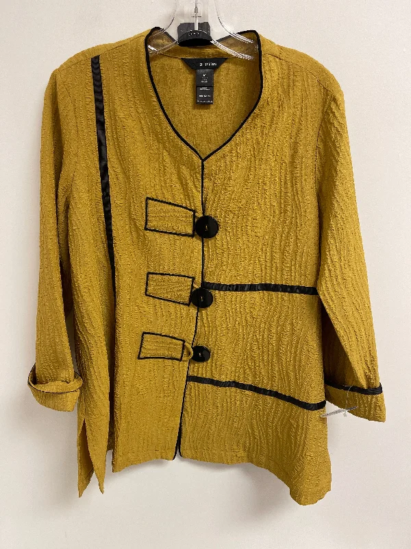 women's tops for date nightsTop Long Sleeve By Ali Miles In Yellow, Size: M