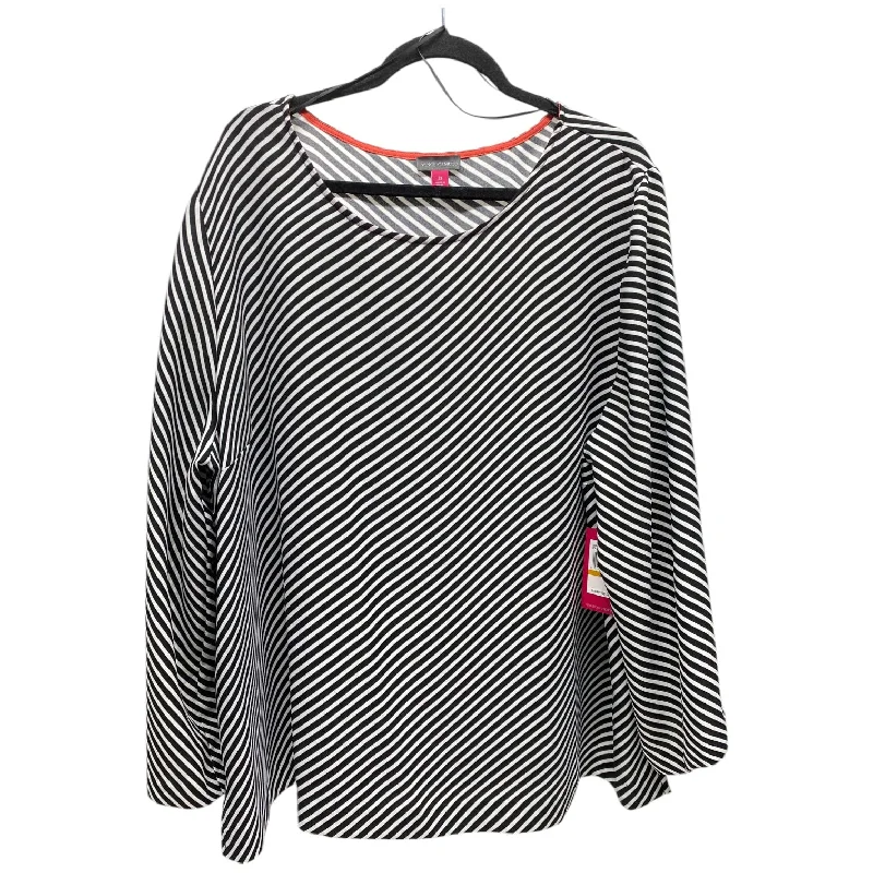 women's tops for fashion-forward individualsTop Long Sleeve By Vince Camuto In Striped Pattern, Size: 3x