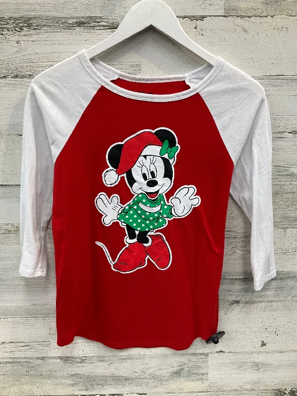 women's tops for those who want to create outfits that reflect their personal style and sense of fashionTop Long Sleeve By Disney Store In Red, Size: S