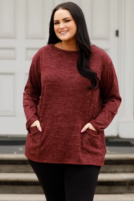 women's tops with beading accentsLove Launch Top, Burgundy