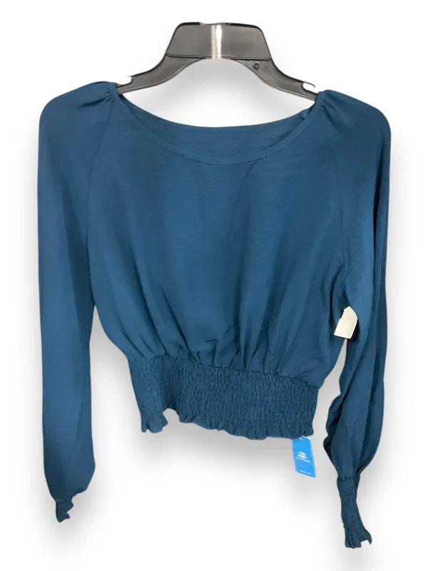 women's tops for those who want to add a pop of color to their outfitsTop Long Sleeve By Cupshe In Teal, Size: S