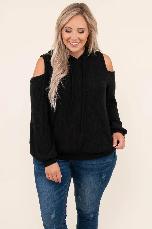 women's tops with flutter sleevesDinner Vibes Top, Black