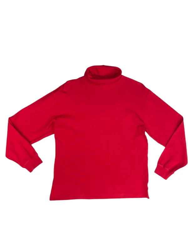 women's tops for those who want to wear pieces that are both functional and fashionableTop Long Sleeve Basic By Talbots In Red, Size: S