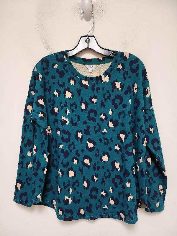 women's tops for those who want to add a personal touch to their wardrobe with unique and one-of-a-kind piecesTop Long Sleeve Basic By Crown And Ivy In Aqua, Size: Xs