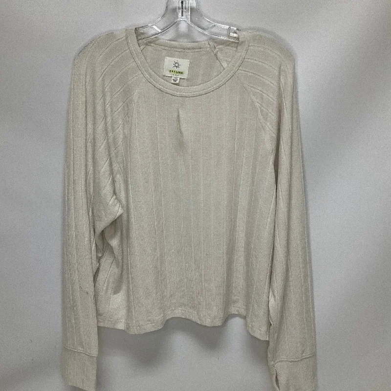 women's tops for those who love to shop for unique findsTop Long Sleeve By Aerie In Cream, Size: Xl