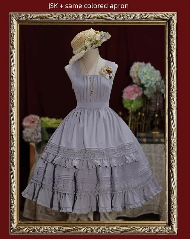 women's mini dressesTiny Garden~Nocturne Reminiscence~Elegant Lolita JSK Dress Multi-Wear Apron Dress Set