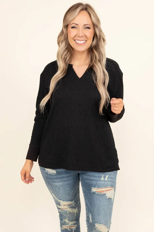 women's tops with bell sleevesEazy To Pack Top, Black