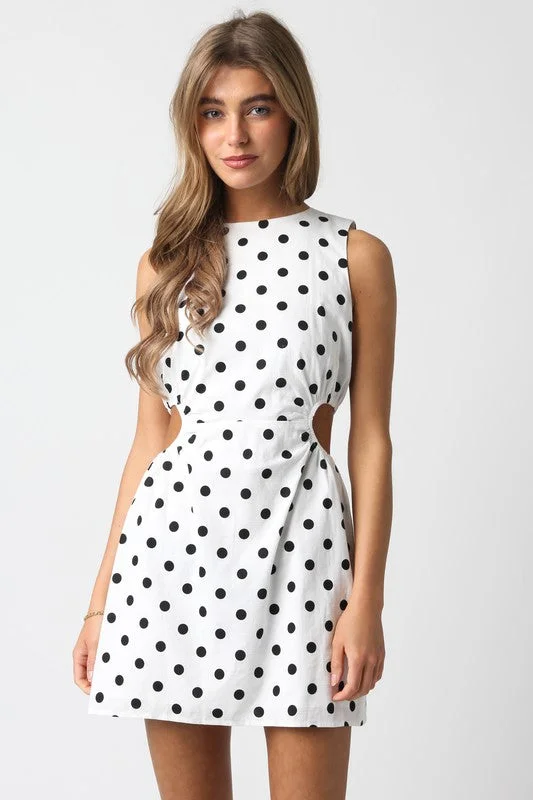 High-Low DressX Marks The Spot Polka Dot Mini Dress