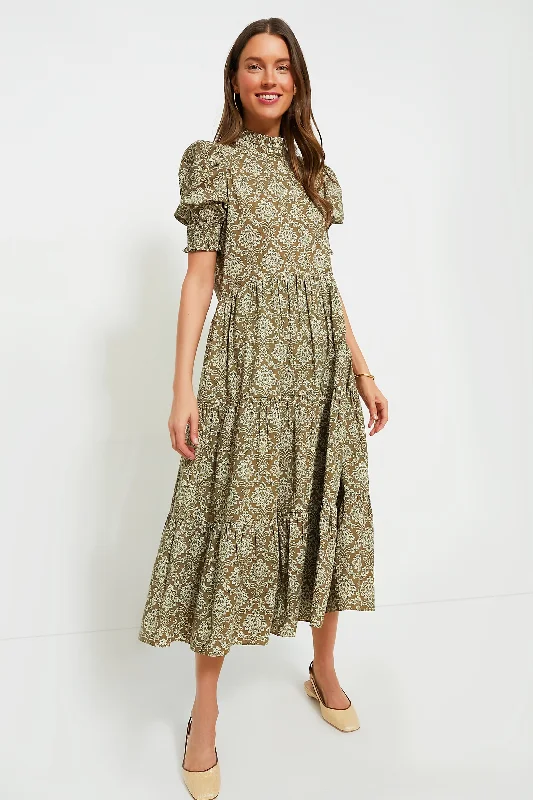 Asymmetric DressMoss Printed Bennett Maxi Dress