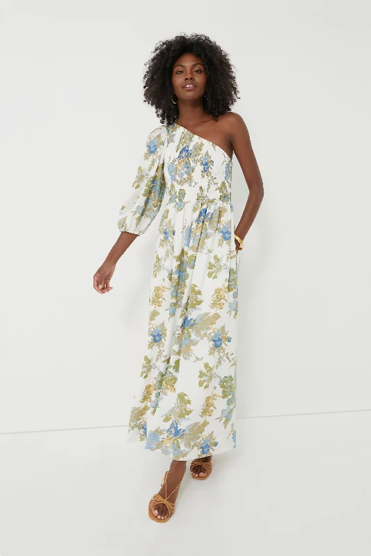 Trumpet DressIvory Escala Floral Anha Maxi Dress