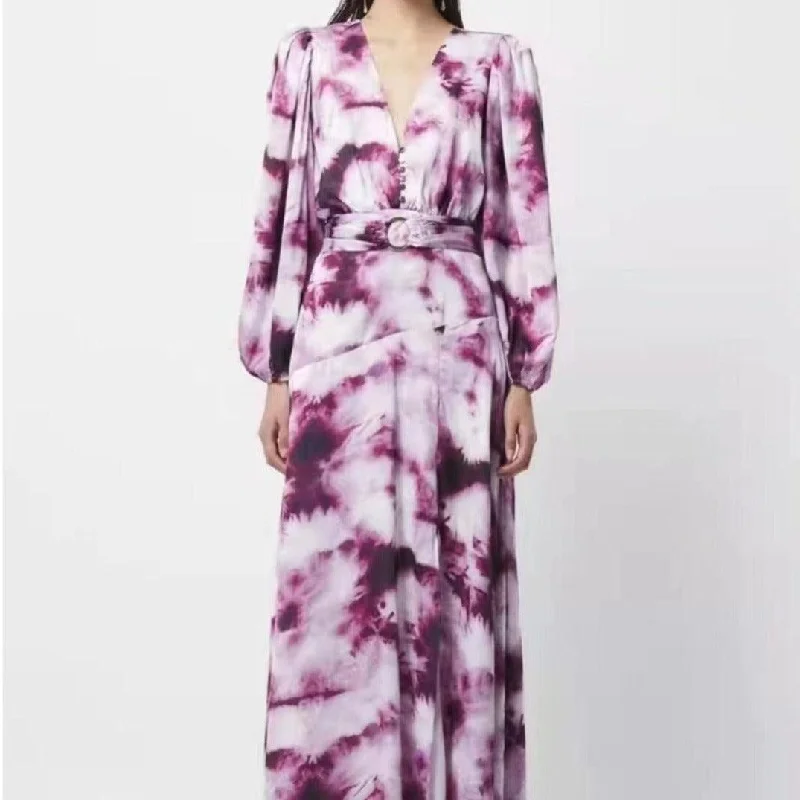 women's eco-friendly dressesKittenAlarm - Larraine Allover Print Maxi Dress