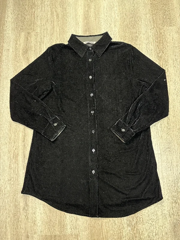 women's tops for those who want to create outfits that are both unique and memorableBlouse Long Sleeve By Soft Surroundings In Black, Size: S