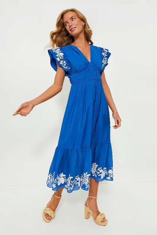 Cut-Out DressCerulean Sutton Flutter Sleeve Maxi Dress