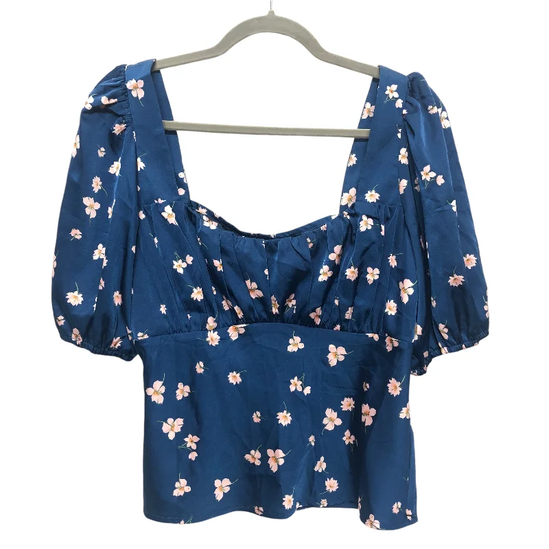 women's tops for those who want to add a pop of color to their outfitsBlouse Ss By Wayf In Blue, Size:M