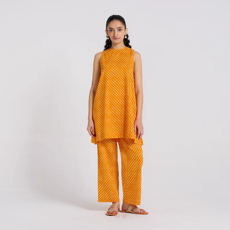 Orange Pure Cotton Co-ord Set