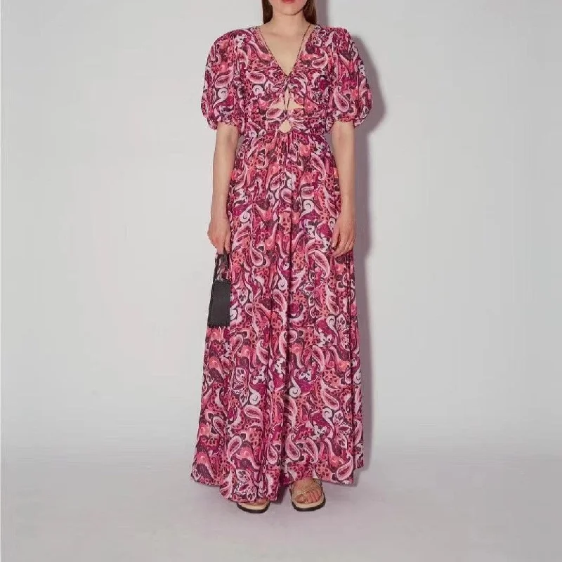 women's sheath dressesKittenAlarm - Barbi Allover Paisley Maxi Dress