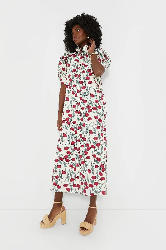 women's handmade dressesAmaryllis Floral Louisa Maxi Dress