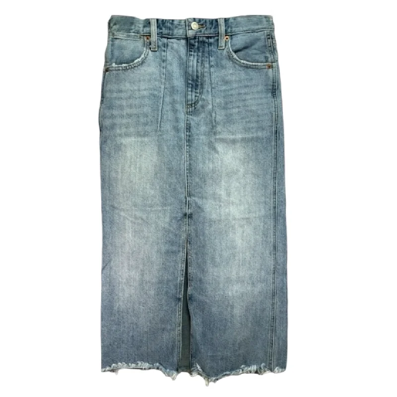 women's flowy skirtsFront Slit Denim Midi Skirt By Lucky Brand  Size: 0