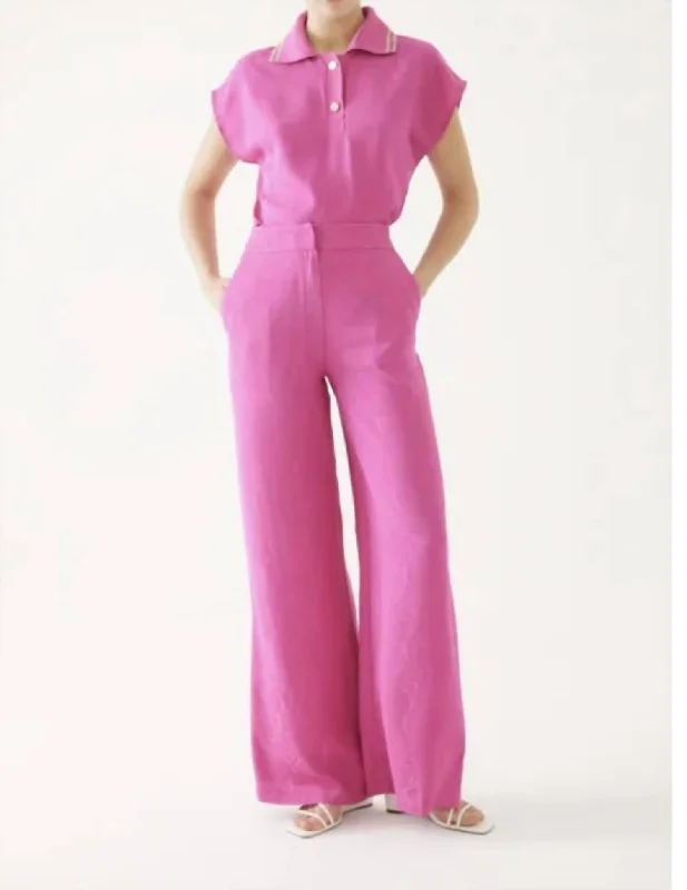 women's cropped pantsCandy Pants In Pink