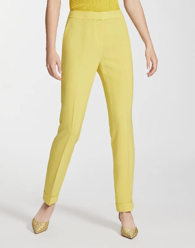 women's cropped pantsFinesse Crepe Clinton Cuffed Pant