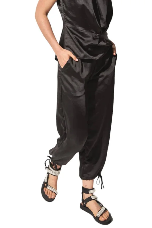 women's striped pantsMayra Pant In Black