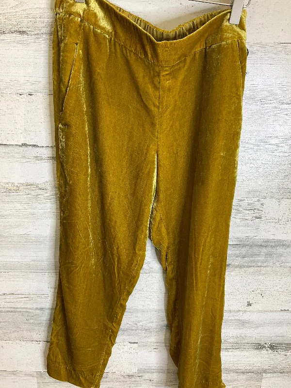 women's high-waisted pantsPants Cropped By J. Crew In Gold, Size: 6