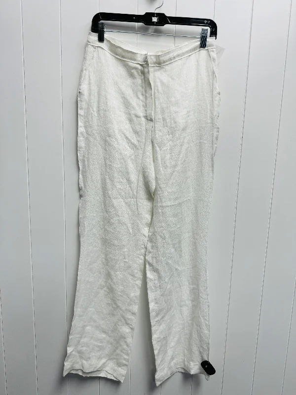 women's zipper pantsPants Linen By Zara In White, Size: S