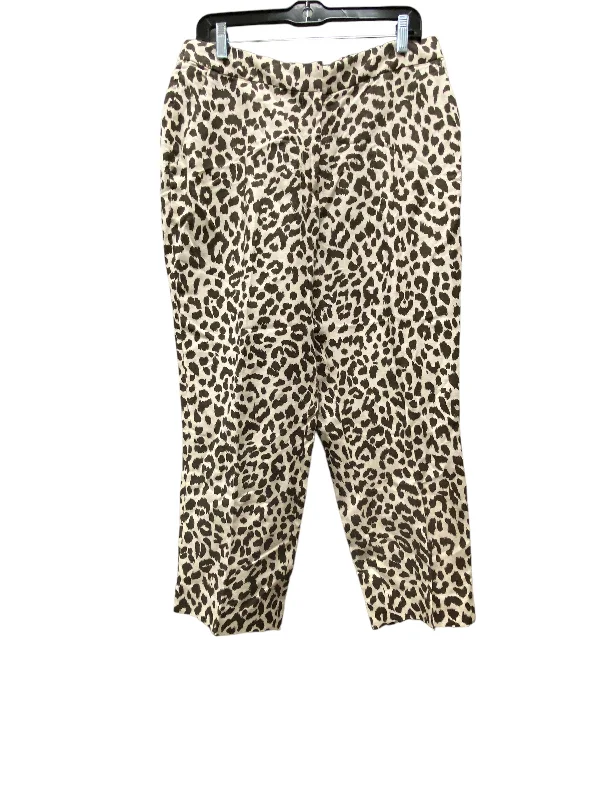 women's spring pantsPants Wide Leg By J. Crew In Animal Print, Size: 14