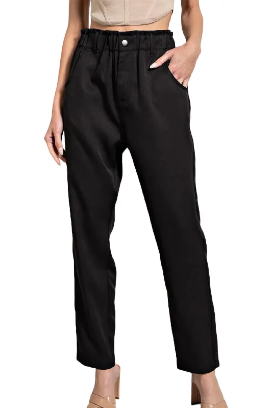 women's polyester pantsStraight Leg Dress Pant - Plus In Black