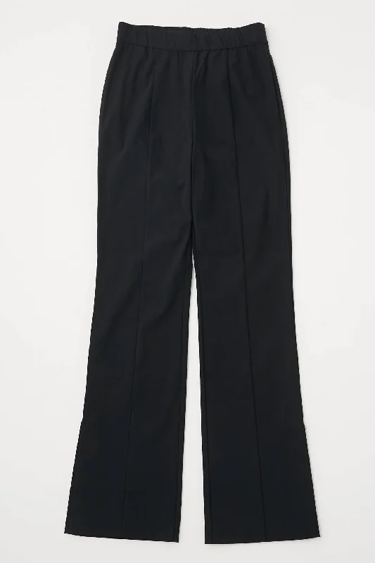 women's bell-bottom pantsStretch Slit Pants In Black