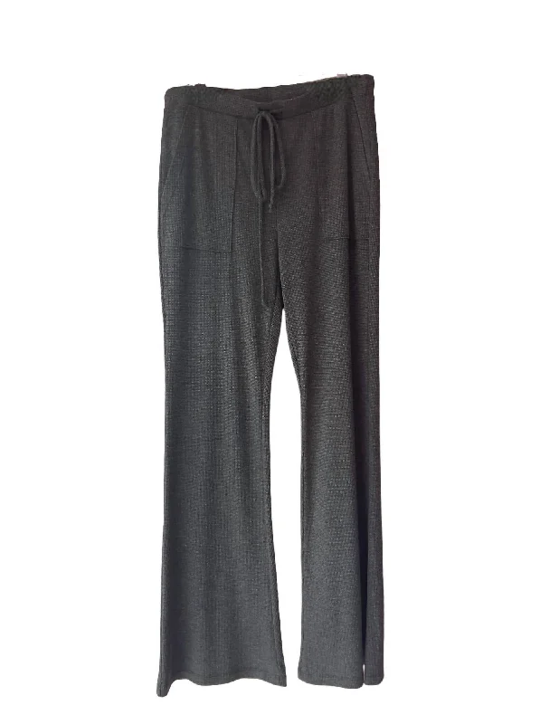 women's timeless pantsThermal Lounge Pants In Light Charcoal