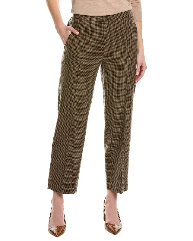 women's tall pantsVince Mid-Rise Wool-Blend Pant