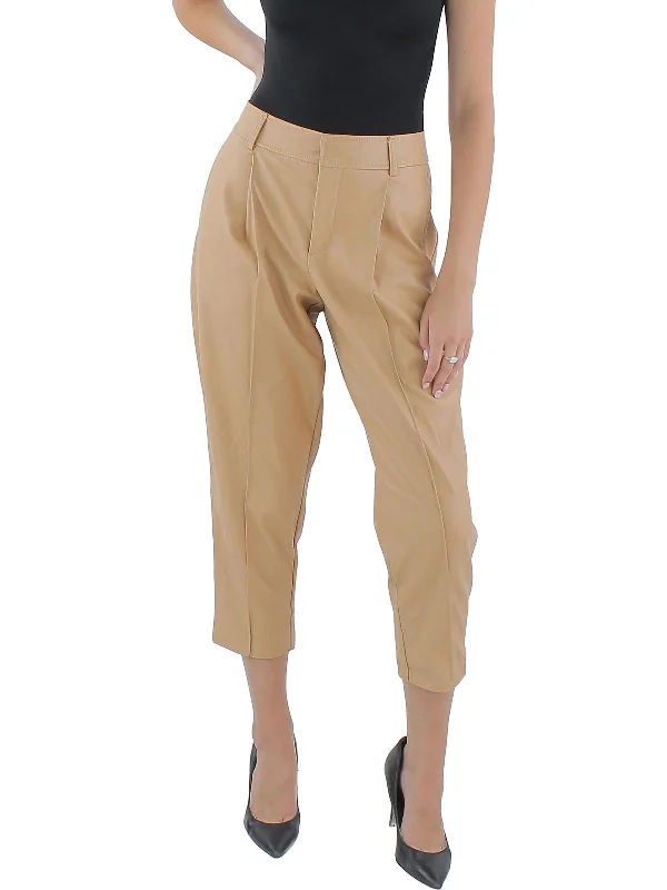 women's high-performance pantsWomens Faux Leather High Rise Skinny Pants