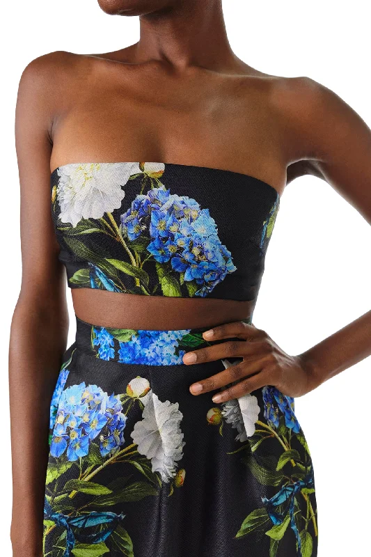 Vintage DressFloral Strapless Bandeau