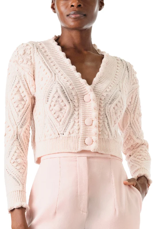 High-Low DressCable Knit Cardigan